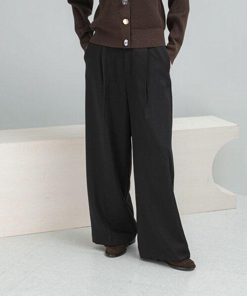 URBAN RESEARCH ROSSO（アーバンリサーチロッソ）の「イージーケアタックイージーパンツ（その他パンツ・レディース・OFF/BABY PINK/BLACK・36/38）」の14枚目の写真