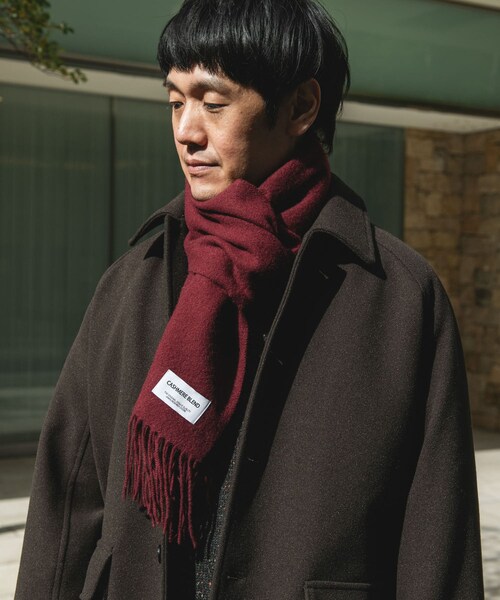 URBAN RESEARCH DOORS(アーバンリサーチドアーズ)の「カシミヤブレンドマフラー(マフラー・メンズ・BLACK/GRAY/BLUE/CHERRY・-)」の19枚目の写真