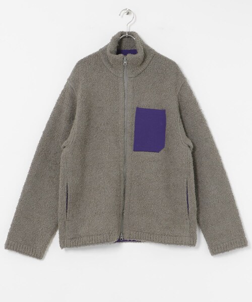 THE GOODLAND MARKET（ザグッドランドマーケット）の「米富繊維　KNIT FLEECE BLOUSON（ブルゾン・メンズ・24ORANGE/12GRAY/41BEIGE/62BLUE・3）」の15枚目の写真