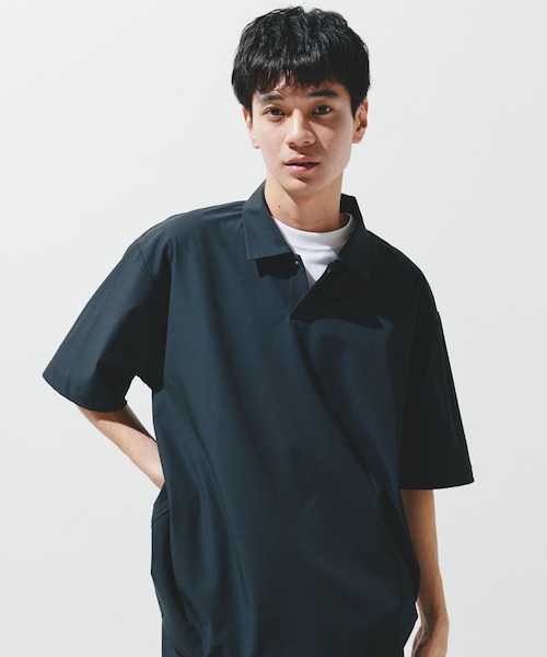 URBAN RESEARCH DOORS(アーバンリサーチドアーズ)の「『UR TECH』サマシェア ポロシャツ(ポロシャツ・メンズ・CHARCOAL/L.BLUE/BLACK・M/L/XL)」の2枚目の写真