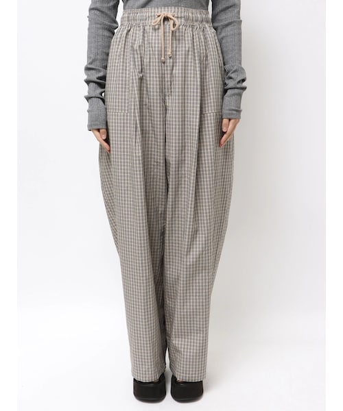 EMODA（エモダ）の「ワイドルーズパンツ（その他パンツ・レディース・ブラック/ネイビー/ベージュ・F）」の2枚目の写真