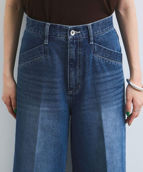 VIS（ビス）の「フリンジフレアデニム（デニムパンツ・レディース・ブルー系/サックス・M/S）」の21枚目の写真