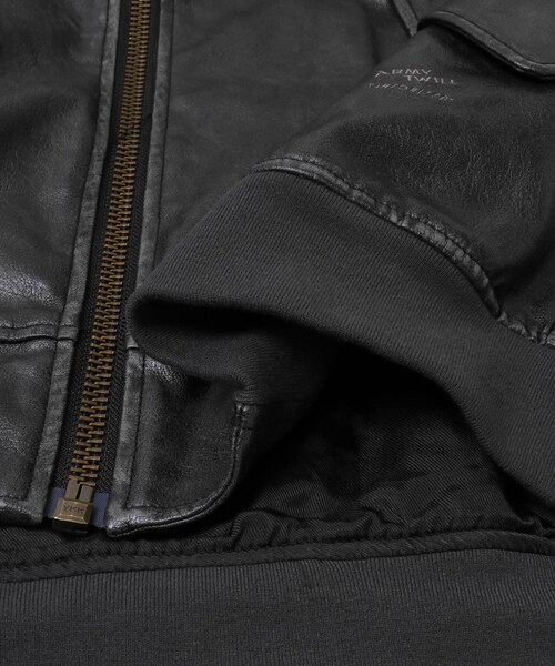 URBAN RESEARCH Sonny Label（アーバンリサーチサニーレーベル）の「ARMY TWILL　VeganLeatherBlouson（その他アウター・メンズ・BLACK/BROWN・M/L）」の13枚目の写真