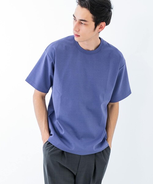 URBAN RESEARCH(アーバンリサーチ)の「接触冷感スムージーTシャツ(Tシャツ/カットソー・メンズ・WHITE/BLACK/NAVY/S.BLUE/TAUPE・S/M/L/XL)」の5枚目の写真