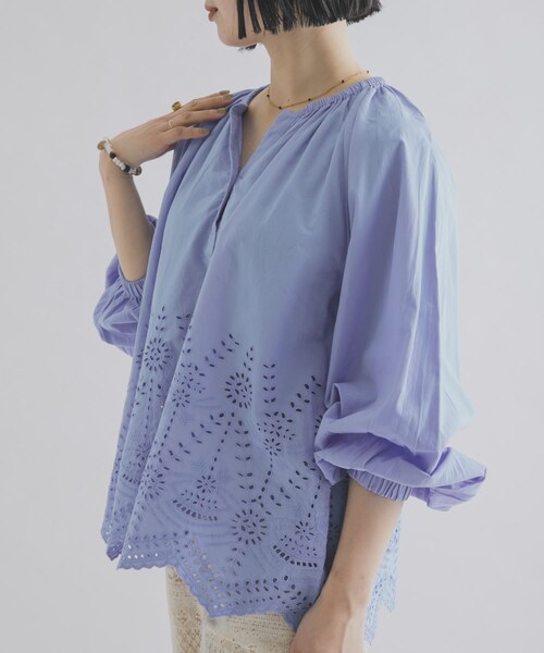 THE GOODLAND MARKET（ザグッドランドマーケット）の「FANAKA　チュニックブラウス（シャツ/ブラウス・レディース・WHITE/BLACK/BLUE・Free）」の18枚目の写真