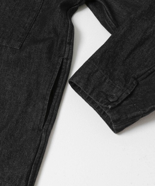URBAN RESEARCH DOORS(アーバンリサーチドアーズ)の「デニムシャツカバーオール(デニムジャケット・メンズ・BLACK/O.W・S/M/L)」の5枚目の写真