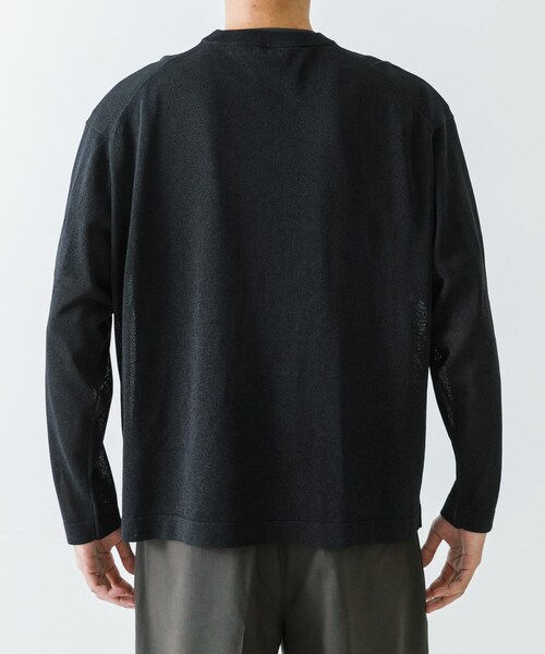 URBAN RESEARCH(アーバンリサーチ)の「『別注』crepuscule×UR Washi Knit Long-Sleeve T-shirts(ニット/セーター・メンズ・Black/D.Purple/Chocolate・1/2)」の7枚目の写真