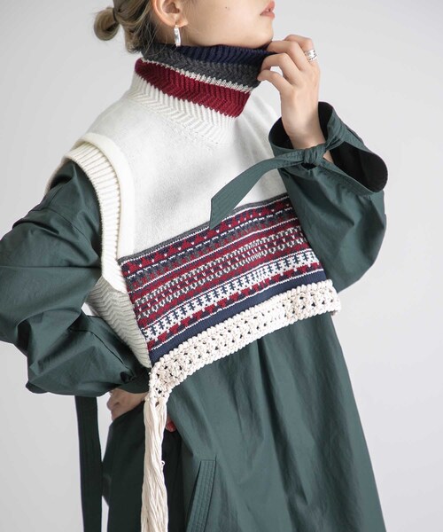 LENZ　JACQUARD DOCKING VEST