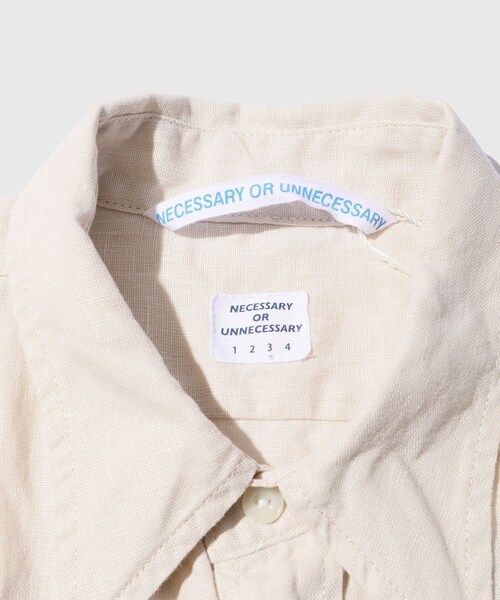 ADAM ET ROPE'(アダムエロペ)の「【NECESSARY or UNNECESSARY/ネセサリーオアアンネセサリー】WW SHIRT(シャツ/ブラウス・メンズ・ホワイト系/オリーブ・L/XL)」の12枚目の写真