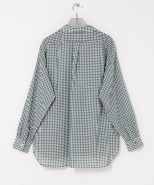 URBAN RESEARCH（アーバンリサーチ）の「ULTERIOR　WOOL CHECK SKIPPER SHIRTS（シャツ/ブラウス・メンズ・BLACK GREY/GREEN GREY・4/5）」の14枚目の写真