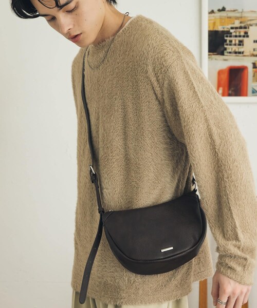 SENSE OF PLACE by URBAN RESEARCH（センスオブプレイスバイアーバンリサーチ）の「FLラウンドショルダーバッグ（ショルダーバッグ・メンズ・BLACK/BROWN・One）」の13枚目の写真