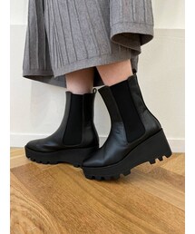 dazzlin | サイドゴアフラットショートブーツ(ブーツ)