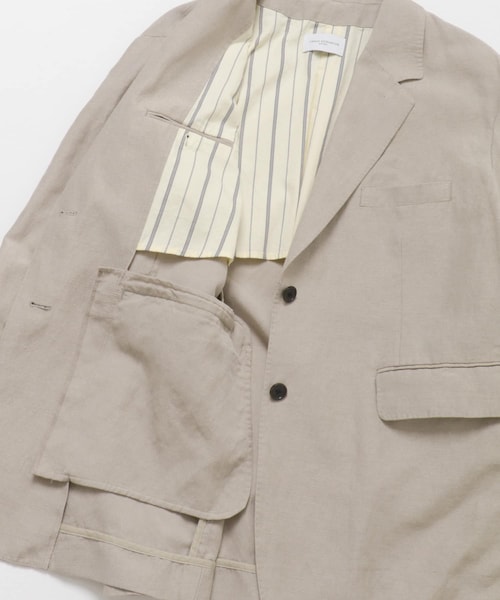 URBAN RESEARCH（アーバンリサーチ）の「new basic　OVER WASHED JACKET（テーラードジャケット・レディース・BLACK/BEIGE・36/38）」の8枚目の写真