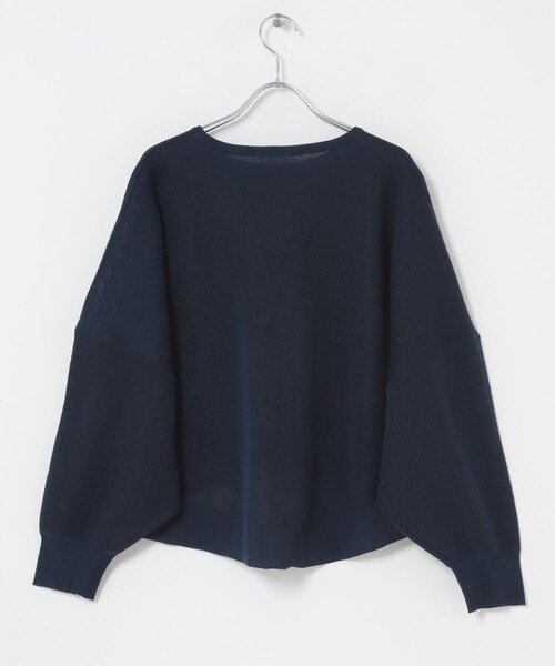 ITEMS URBANRESEARCH(アイテムズ アーバンリサーチ)の「シアーロゴニット(ニット/セーター・レディース・GRY/BRN/NVY・Free)」の12枚目の写真
