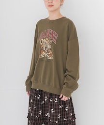 GANNI | GANNI ISOLI CREWNECK TIGER(スウェット)