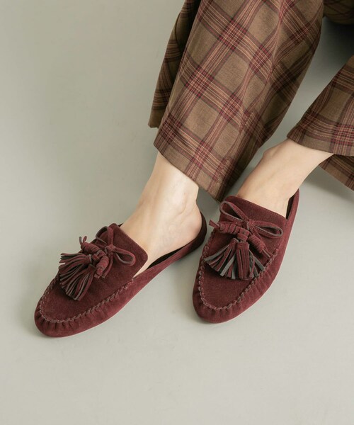 KBF（ケイビーエフ）の「スエードローファー（ローファー・レディース・BURGUNDY/CAMEL・37/38）」の12枚目の写真