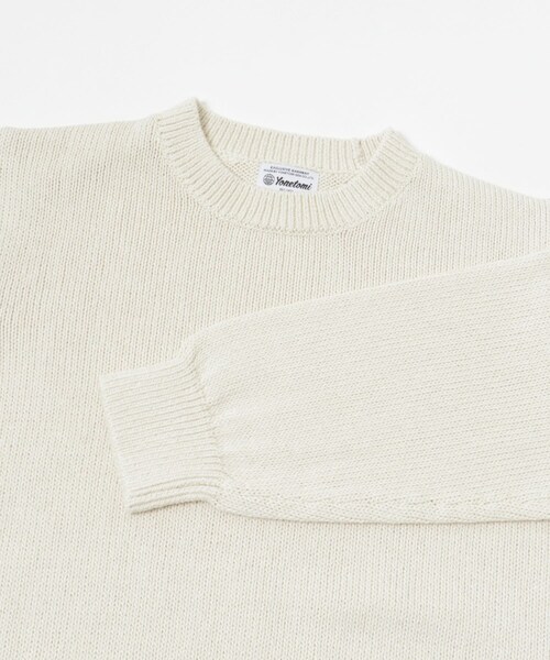 THE GOODLAND MARKET（ザグッドランドマーケット）の「米富繊維　WASHI COTTON KNIT PULLOVER（ニット/セーター・レディース・31PINK/14BLACK/40IVORY・1/3）」の12枚目の写真