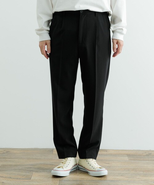 ITEMS URBANRESEARCH（アイテムズ アーバンリサーチ）の「『セットアップ対応』ウォッシャブル×クールタッチTRテーパードパンツ（その他パンツ・メンズ・BLK/BEG/GRY/CHK・S/M/L）」の15枚目の写真