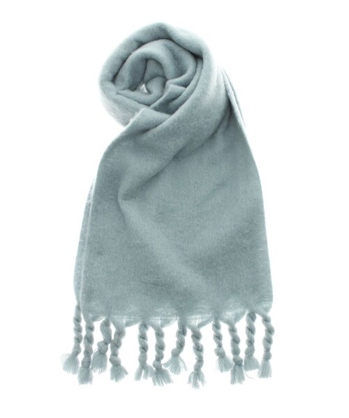 Ungrid（アングリッド）の「起毛大判ニットマフラー（マフラー・レディース・レッド/イエロー/ブルー/ミックス/アイボリー・F）」の4枚目の写真