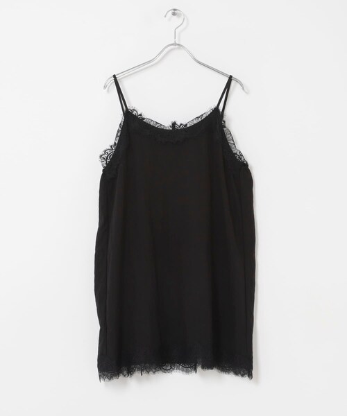 ITEMS URBANRESEARCH（アイテムズ アーバンリサーチ）の「レースキャミチュニック（チュニック・レディース・DOT/BLK/BRN/OFF・Free）」の21枚目の写真