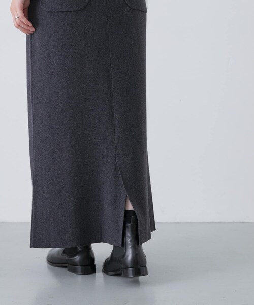 かぐれ（カグレ）の「コットンカシミヤニットスカート（スカート・レディース・CHARCOAL/BROWN・Free）」の12枚目の写真