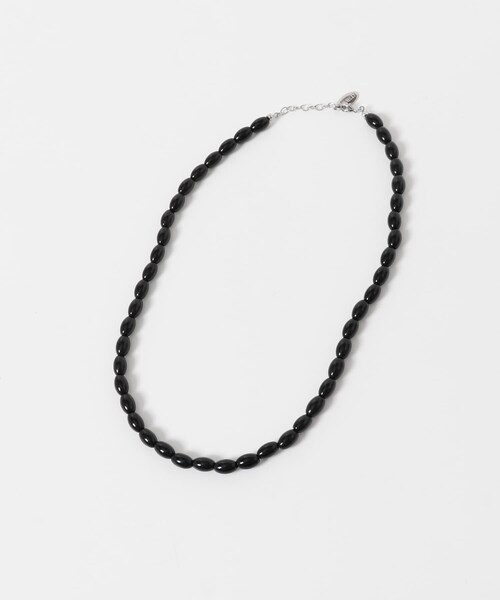 SMELLY（スメリー）の「オーバルビーズネックレス（ネックレス・レディース・BLK・-）」の9枚目の写真