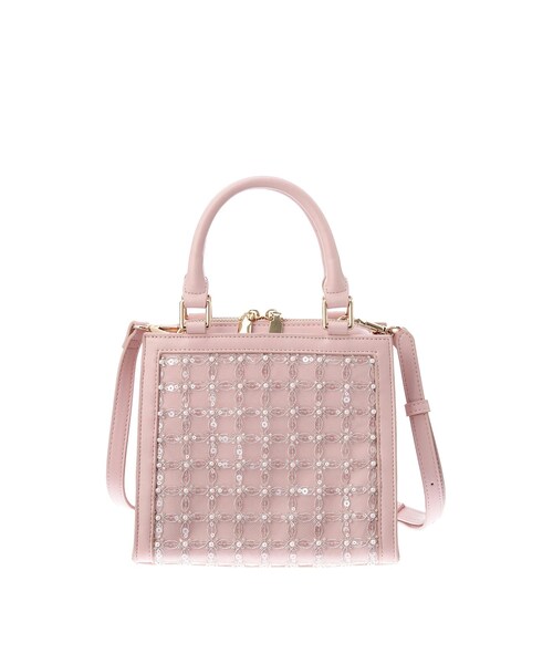 RESEXXY（リゼクシー）の「シャイニースクエアハンドバッグ（ハンドバッグ・レディース・ホワイト/ピンク・F）」の7枚目の写真