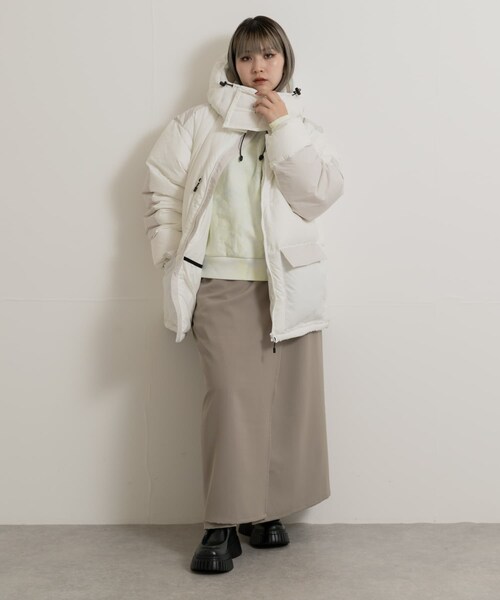 THE GOODLAND MARKET（ザグッドランドマーケット）の「KWD　BOX DOWN JACKET（その他アウター・レディース・White/Beige/Black・1）」の11枚目の写真