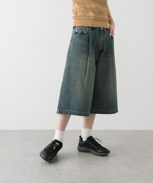 SENSE OF PLACE by URBAN RESEARCH（センスオブプレイスバイアーバンリサーチ）の「ニーレングスデニム（デニムパンツ・レディース・D.INDIGO/L.INDIGO・S/M）」の19枚目の写真