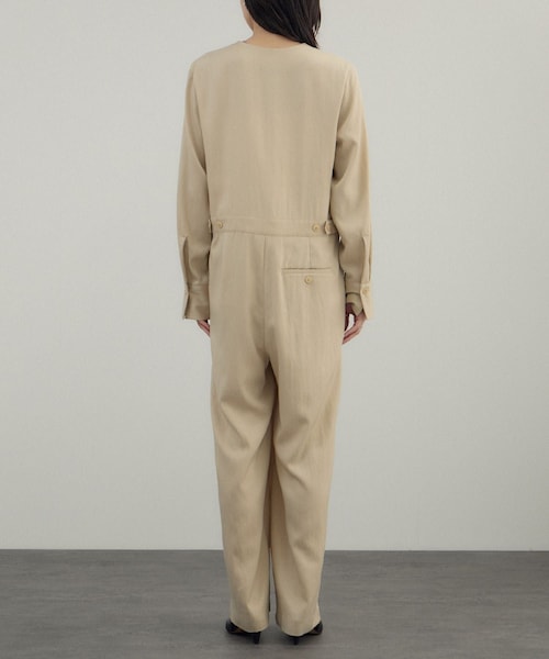 ADAM ET ROPE'（アダムエロペ）の「フロントクロスオールインワン（サロペット/オーバーオール・レディース・ブラック/ベージュ・F）」の16枚目の写真