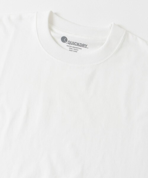 URBAN RESEARCH DOORS（アーバンリサーチドアーズ）の「『Sサイズ/WEB限定』『吸水速乾/接触冷感/イージーケア』クイックドライ ショートスリーブTシャツ（Tシャツ/カットソー・メンズ・WHITE/BLUE/NAVY/CHARCOAL/WHTxBLK/BLKxWHT/BEG×BLK・S/M/L/XL）」の17枚目の写真