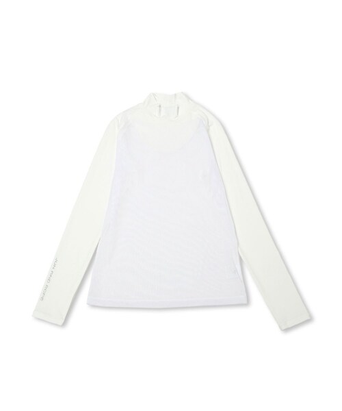 ROPE'（ロペ）の「クールコア×メッシュモックプルオーバー/UV・吸水速乾（Tシャツ/カットソー・レディース・ブラック/ホワイト/ベージュ・L/M/S）」の6枚目の写真