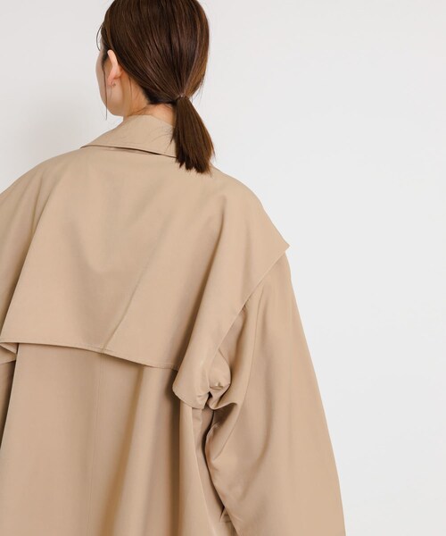 SENSE OF PLACE by URBAN RESEARCH（センスオブプレイスバイアーバンリサーチ）の「2WAYショートトレンチコート（ステンカラーコート・レディース・IVORY/BEIGE・one）」の16枚目の写真