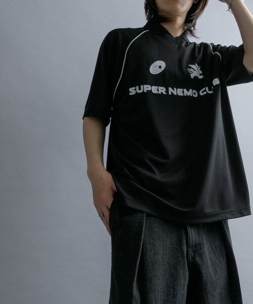 SENSE OF PLACE by URBAN RESEARCH(センスオブプレイスバイアーバンリサーチ)の「『別注』SHUHEI KOKI×SENSE OF PLACE ゲームシャツ(Tシャツ/カットソー・メンズ・BLACK/L.BLUE/NAVY・M/L)」の14枚目の写真