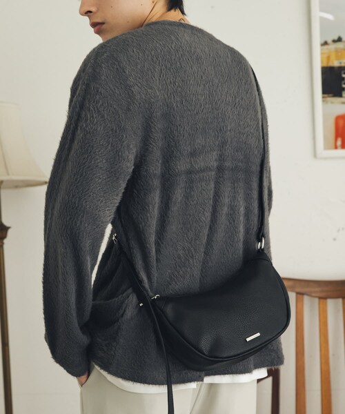 SENSE OF PLACE by URBAN RESEARCH（センスオブプレイスバイアーバンリサーチ）の「FLラウンドショルダーバッグ（ショルダーバッグ・メンズ・BLACK/BROWN・One）」の5枚目の写真