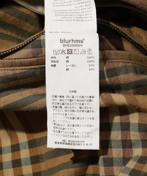 ADAM ET ROPE'(アダムエロペ)の「【blurhms/ブラームス】Cotton Gabardine Trench Coat(ダウンジャケット/コート・メンズ・カーキ・3/4)」の15枚目の写真