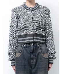 EMODA | テクスチャーミニマルカーデトップ(カーディガン/ボレロ)