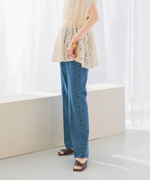 URBAN RESEARCH ROSSO（アーバンリサーチロッソ）の「NEEDBY heritage　ANNIE PANTS（デニムパンツ・レディース・SHONANMDBL/SHONANDKGY・24/25/26/27）」の19枚目の写真