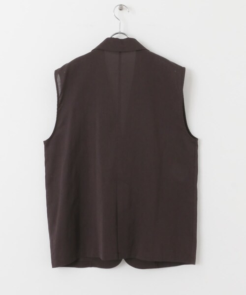 KBF（ケイビーエフ）の「ミリタリーシアーベスト（テーラードジャケット・レディース・D.BROWN/L.BEIGE/BISCUIT・one）」の15枚目の写真