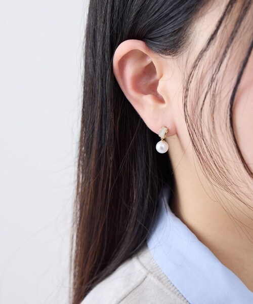ROPE' PICNIC（ロペピクニック）の「シェルカラーパーツ×パールピアス（ピアス（両耳用）・レディース・ゴールド/その他・F）」の11枚目の写真