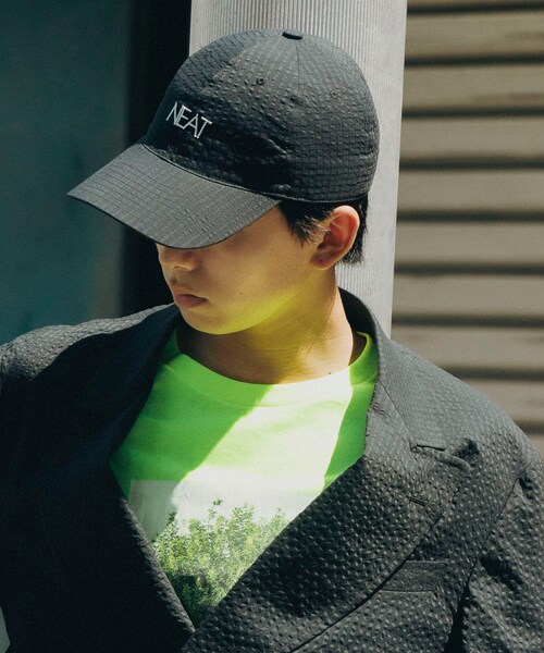 URBAN RESEARCH（アーバンリサーチ）の「『別注』NEAT×URBS　DOT'S SEERSUCKER CAP（キャップ・メンズ・BLACK/BROWN・One）」の6枚目の写真