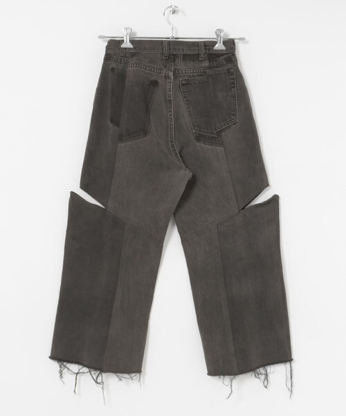 THE GOODLAND MARKET（ザグッドランドマーケット）の「77circa　make four cutback bias slit denim pants（デニムパンツ・レディース・blue1/black1/black2/blue2・28）」の11枚目の写真