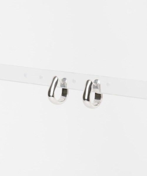 URBAN RESEARCH(アーバンリサーチ)の「Oyster Hoops Small(ピアス(両耳用)・レディース・SILVER・S)」の1枚目の写真