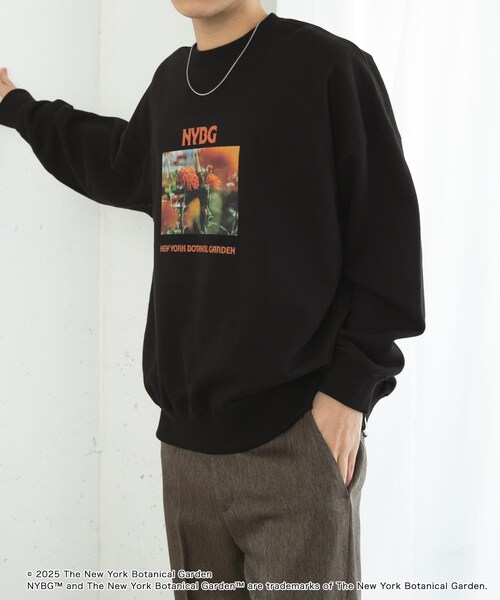 SENSE OF PLACE by URBAN RESEARCH（センスオブプレイスバイアーバンリサーチ）の「NYBG　クルーネックルーズスウェットB（スウェット・メンズ・BLUE/WHITE/BLACK・M/L）」の16枚目の写真