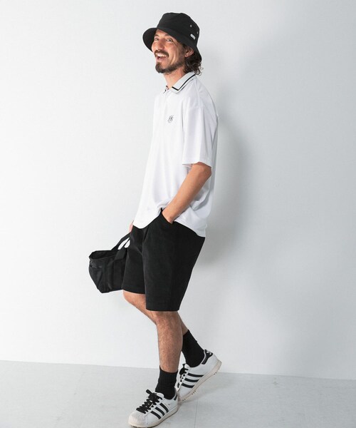 URBAN RESEARCH Sonny Label（アーバンリサーチサニーレーベル）の「OOPS　吸水速乾ラインポロシャツ（ポロシャツ・メンズ・OFF/NAVY・M/L/XL）」の18枚目の写真