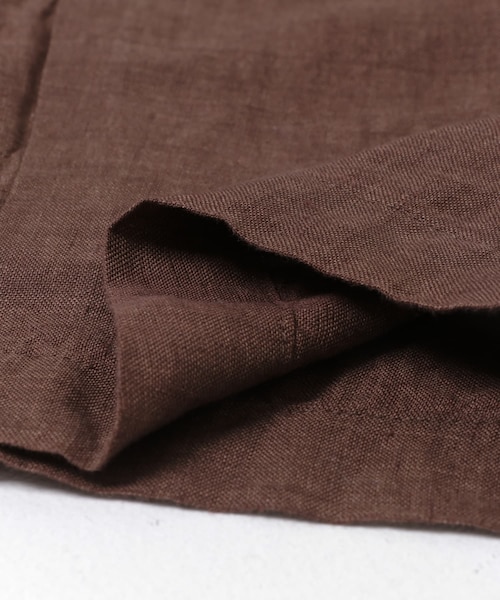 URBAN RESEARCH（アーバンリサーチ）の「YLEVE　LINEN POPLIN PANTS（その他パンツ・メンズ・011 SUMI/050 BROWN・3/4）」の16枚目の写真
