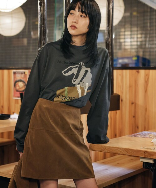 URBAN RESEARCH（アーバンリサーチ）の「鳥貴族×UR　UnuboResearch LONG-SLEEVE T-SHIRTS B（Tシャツ/カットソー・メンズ・WHITE/OATMEAL/CHARCOAL/BLACK/YELLOW/MOCHA・M/L/XL）」の5枚目の写真