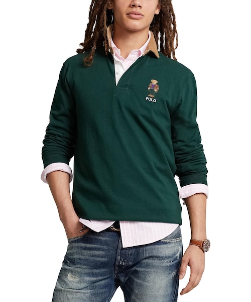 JUNRED（ジュンレッド）の「POLO RALPH LAUREN / ポロベア ラガーシャツ（Tシャツ/カットソー・メンズ・グリーン・XL/L）」の4枚目の写真