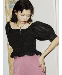 jouetie | タックスリーブスクエアブラウス(シャツ/ブラウス)