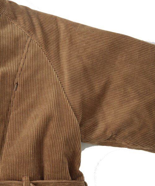 ADAM ET ROPE'(アダムエロペ)の「【KYOU/キョウ】KATAHDIN Corduroy Down Half Coat(ダウンジャケット/コート・メンズ・ダークブラウン・1/2)」の6枚目の写真